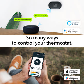 Thermostat Smart - Thermostat Intelligent - Thermostat Wifi - avec App  Google et Alexa
